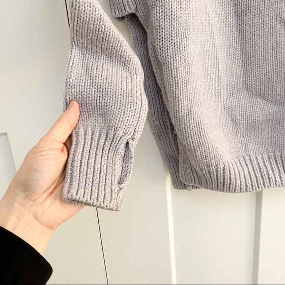 Lululemon Yin To You Crewneck Merino Wool Chunky Knit  Sweater Split Side - Picture 6 of 11